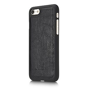 Θήκη iPhone 7 / iPhone 8 / SE (2020) DG.MING Split Leather με αποσπώμενη πλάτη Flip Wallet δερματίνη μαύρο - Image 5