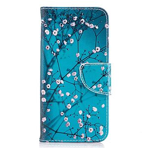 Θήκη SAMSUNG Galaxy J3 (2017) OEM σχέδιο Tree with Flowers Flip Wallet δερματίνη - Image 2