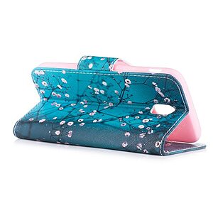 Θήκη SAMSUNG Galaxy J3 (2017) OEM σχέδιο Tree with Flowers Flip Wallet δερματίνη - Image 4