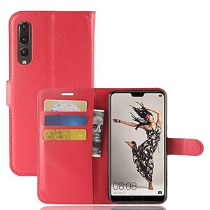 Θήκη HUAWEI P20 Pro OEM Litchi Skin Leather με βάση στήριξης