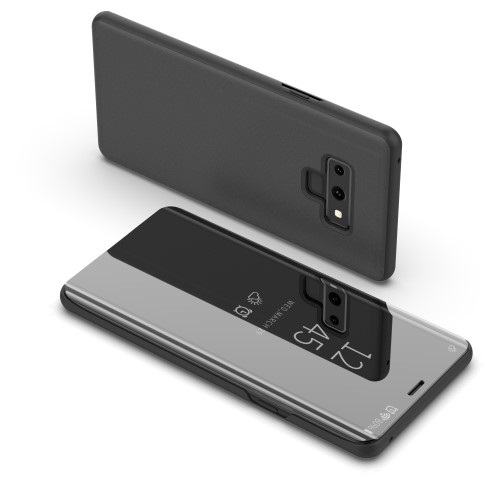 Θήκη SAMSUNG Galaxy Note 9 OEM Mirror Surface View Stand Case Cover Flip Window δερματίνη μαύρο