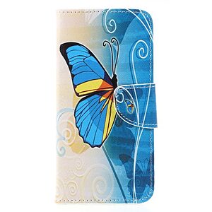 Θήκη Huawei Mate 20 Lite OEM σχέδιο Blue Butterfly με βάση στήριξης
