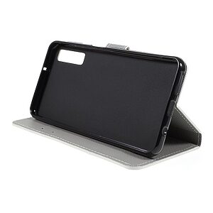 Θήκη Samsung Galaxy A7 (2018) OEM σχέδιο Peach Flower με βάση στήριξης, υποδοχές καρτών και μαγνητικό κούμπωμα Flip Wallet δερματίνη - Image 4