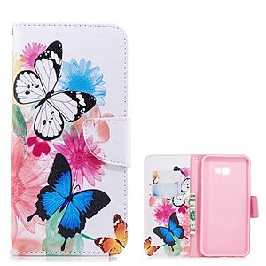 Θήκη Samsung Galaxy J4 Plus OEM Butterflies and Flowers με βάση στήριξης
