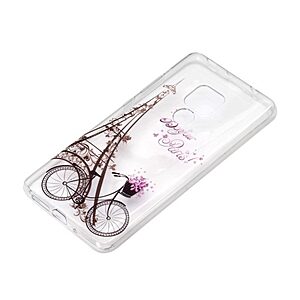 Θήκη Huawei Mate 20 OEM σχέδιο Eiffel Tower and Bicycle Πλάτη TPU - Image 3