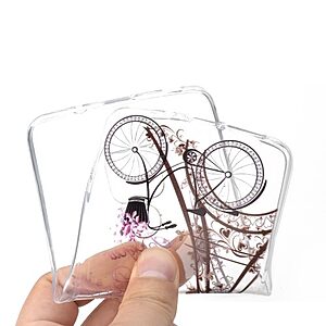 Θήκη Huawei Mate 20 OEM σχέδιο Eiffel Tower and Bicycle Πλάτη TPU - Image 5