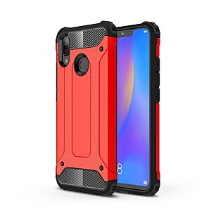 Θήκη Huawei P Smart Plus OEM Armor Guard Hybrid από σκληρό πλαστικό και TPU κόκκινο