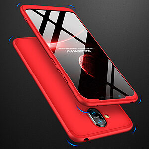 Θήκη Nokia 8.1 GKK Full body Protection 360° από σκληρό πλαστικό κόκκινο - Image 4