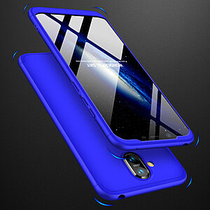 Θήκη Nokia 8.1 GKK Full body Protection 360° από σκληρό πλαστικό μπλε - Image 4