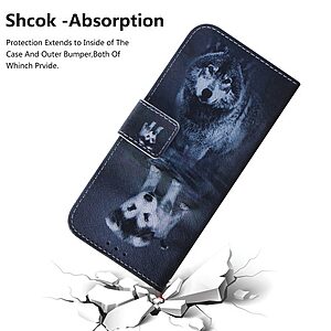 Θήκη Xiaomi Redmi 7 OEM σχέδιο Cute Dog με βάση στήριξης, υποδοχές καρτών και μαγνητικό κούμπωμα Flip Wallet δερματίνη - Image 5