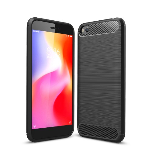 Θήκη Xiaomi Redmi Go OEM Brushed TPU Carbon Πλάτη μάυρο