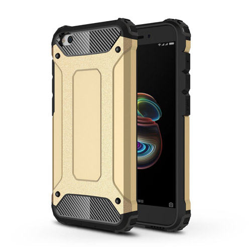 Θήκη Xiaomi Redmi Go OEM Armor Guard Hybrid από σκληρό πλαστικό και TPU Πλάτη χρυσό