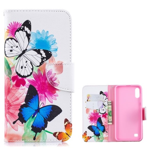 Θήκη Samsung Galaxy A10 OEM σχέδιο Vivid Butterflies με βάση στήριξης