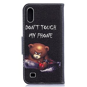Θήκη Samsung Galaxy A10 OEM Angry bear with chainsaw με βάση στήριξης, υποδοχές καρτών και μαγνητικό κούμπωμα Flip Wallet δερματίνη - Image 3