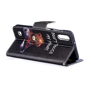 Θήκη Samsung Galaxy A10 OEM Angry bear with chainsaw με βάση στήριξης, υποδοχές καρτών και μαγνητικό κούμπωμα Flip Wallet δερματίνη - Image 4