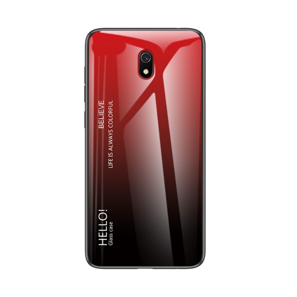 Θήκη Xiaomi Redmi 8A OEM Gradient Color Laser Carving Tempered Glass Back Cover TPU κόκκινο Θήκη Xiaomi Redmi 8A OEM Gradient Color Laser Carving Tempered Glass Back Cover TPU κόκκινο