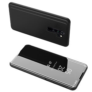 Θήκη Xiaomi Redmi Note 8 Pro OEM Mirror Surface View Stand Case Cover Flip Window μαύρο