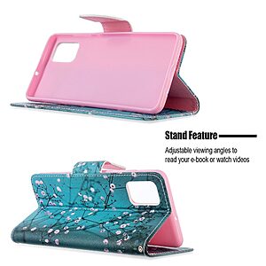 Θήκη Samsung Galaxy A51 OEM Wintersweet με βάση στήριξης, υποδοχές καρτών και μαγνητικό κούμπωμα Flip Wallet από συνθετικό δέρμα και TPU - Image 5