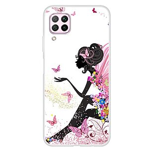 Θήκη Huawei P40 Lite OEM σχέδιο beautiful butterfly girl με πλάτη TPU