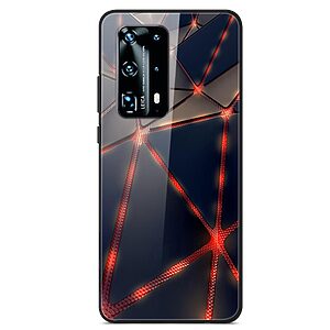 Θήκη Huawei P40 OEM σχέδιο Iron Man Veins με πλάτη από Tempered Glass και εσωτερικό TPU