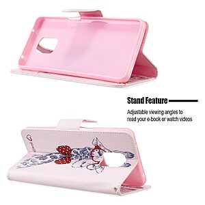 υποδοχές καρτών και μαγνητικό κούμπωμα Flip Wallet από συνθετικό δέρμα και TPU