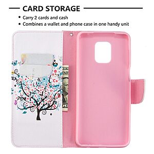 Θήκη Xiaomi Redmi Note 9s / Note 9 Pro / Note 9 Pro Max OEM Flowered Tree με βάση στήριξης, υποδοχές καρτών και μαγνητικό κούμπωμα Flip Wallet από συνθετικό δέρμα και TPU - Image 3