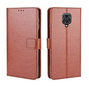 Θήκη Xiaomi Redmi Note 9S OEM Crazy Horse Leather με βάση στήριξης