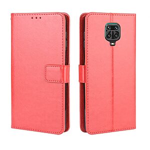 Θήκη Xiaomi Redmi Note 9S OEM Crazy Horse Leather με βάση στήριξης