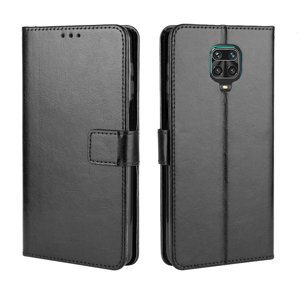 Θήκη Xiaomi Redmi Note 9S OEM Crazy Horse Leather με βάση στήριξης