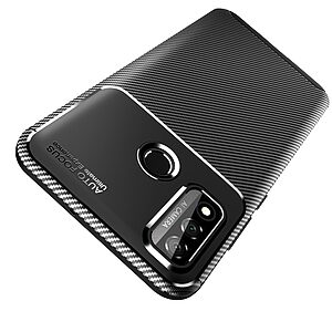Θήκη Huawei P Smart (2020) OEM Beetle Series Carbon Fiber Πλάτη TPU μαύρο - Image 3