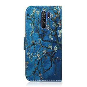 Θήκη Xiaomi Redmi 9 OEM Wintersweet με βάση στήριξης, υποδοχές καρτών και μαγνητικό κούμπωμα Flip Wallet από συνθετικό δέρμα και TPU - Image 3