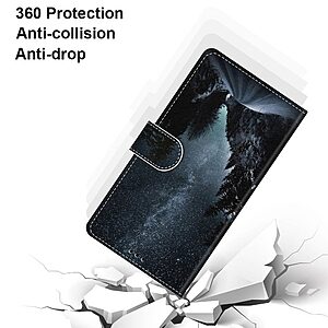 Θήκη Xiaomi Redmi 9C OEM Mountain Icy Road με βάση στήριξης, υποδοχές καρτών και μαγνητικό κούμπωμα Flip Wallet από συνθετικό δέρμα και TPU - Image 4