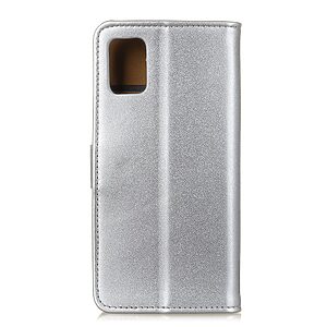 Θήκη Huawei P Smart (2021) Mad Mask Leather Wallet Case με βάση στήριξης, υποδοχές καρτών και μαγνητικό κούμπωμα Flip Wallet από συνθετικό δέρμα ασημί - Image 3