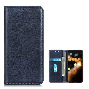 Θήκη Huawei P Smart (2021) OEM Litchi Skin Series με βάση στήριξης