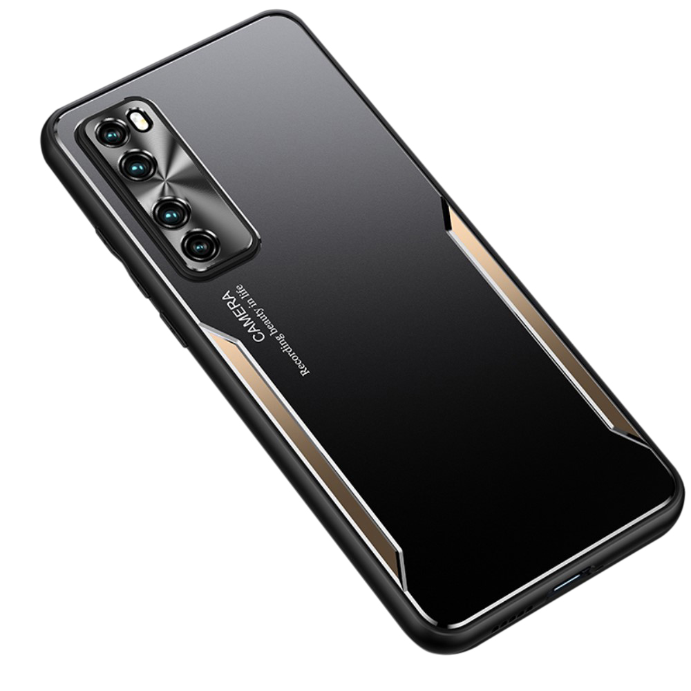 Θήκη Huawei P40 Lite 5G OEM πλάτη Warrior Blade Series μεταλλική με Premium TPU χρυσό