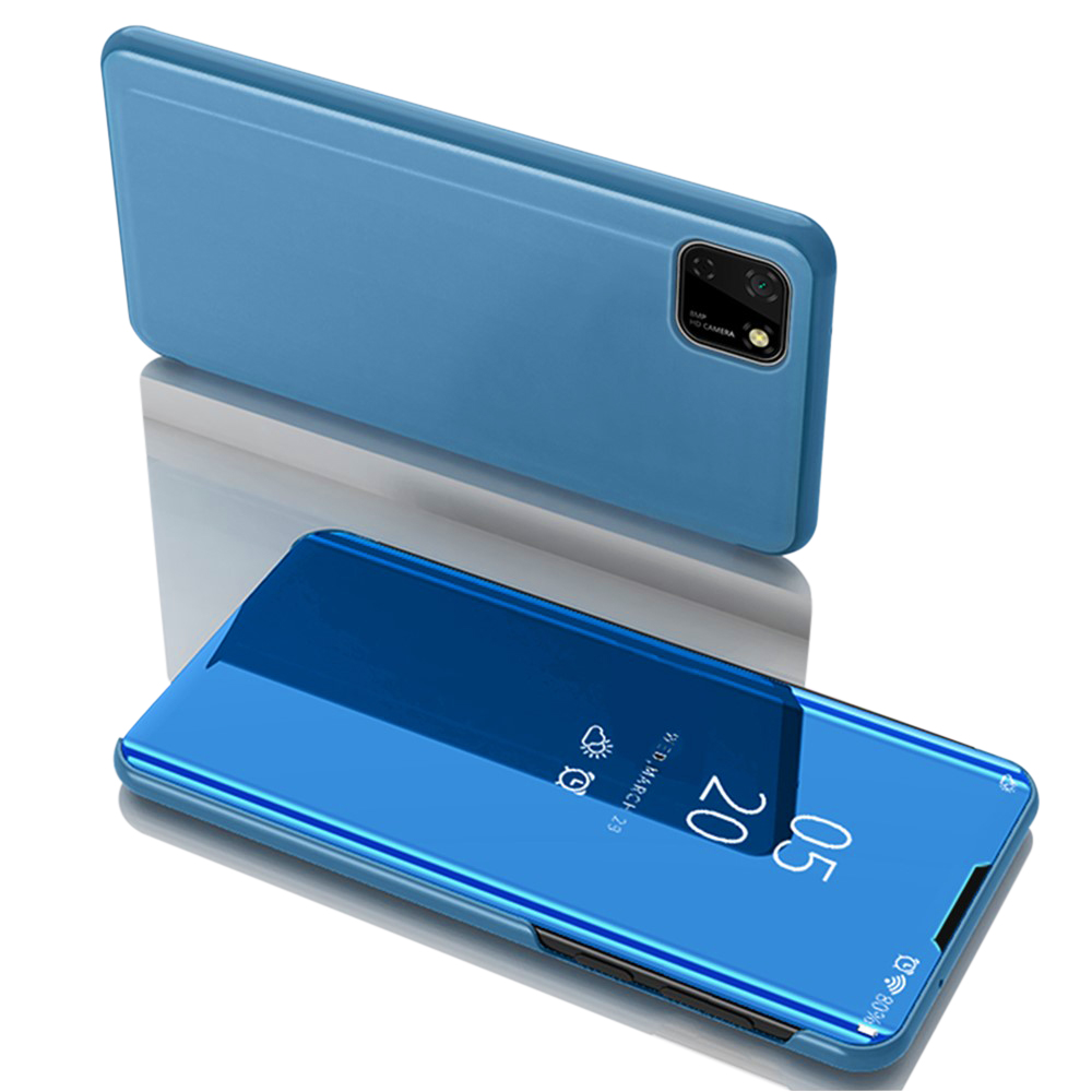 Θήκη Huawei Y5p OEM Mirror Surface Series Flip Window δερματίνη χρυσό γαλάζιο Θήκη Huawei Y5p OEM Mirror Surface Series Flip Window δερματίνη χρυσό γαλάζιο