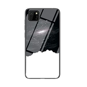Θήκη Huawei Y5p OEM σχέδιο Cosmic Sky με πλάτη από Tempered Glass και εσωτερικό TPU