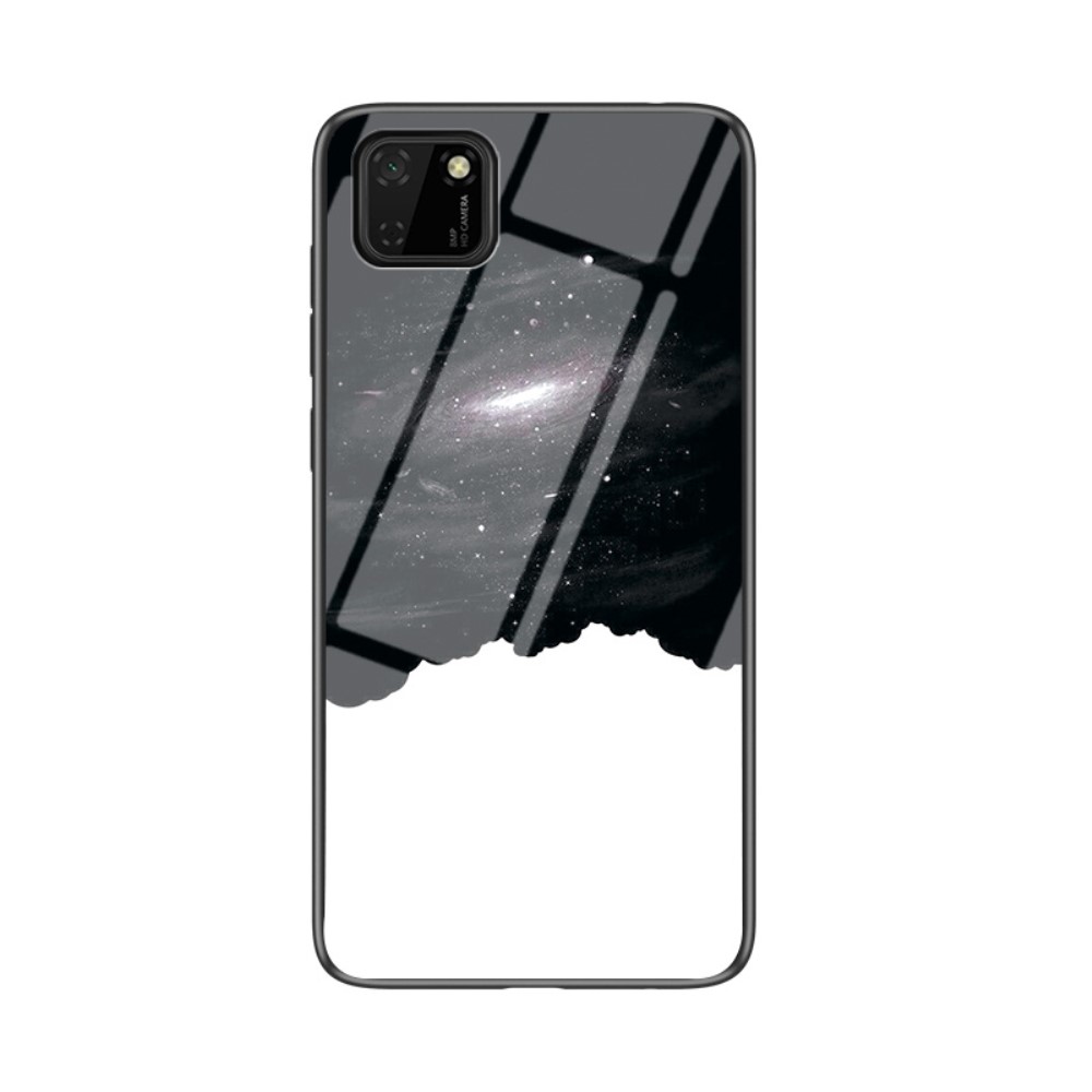 Θήκη Huawei Y5p OEM σχέδιο Cosmic Sky με πλάτη από Tempered Glass και εσωτερικό TPU