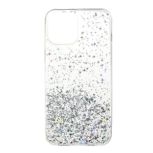 Θήκη iPhone 12 Pro Max OEM πλάτη Epoxy με διακριτικό γκλίτερ και αντικραδασμικό TPU λευκό
