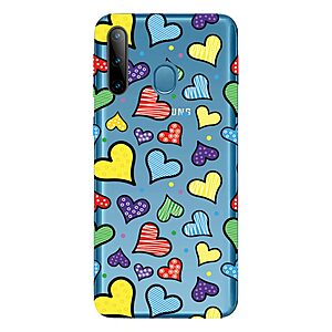 Θήκη Samsung Galaxy M11 OEM σχέδιο Hearts Πλάτη TPU