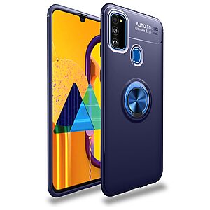 Θήκη Samsung Galaxy M31 OEM Magnetic Ring Kickstand / Μαγνητικό δαχτυλίδι / Βάση στήριξης TPU μπλε