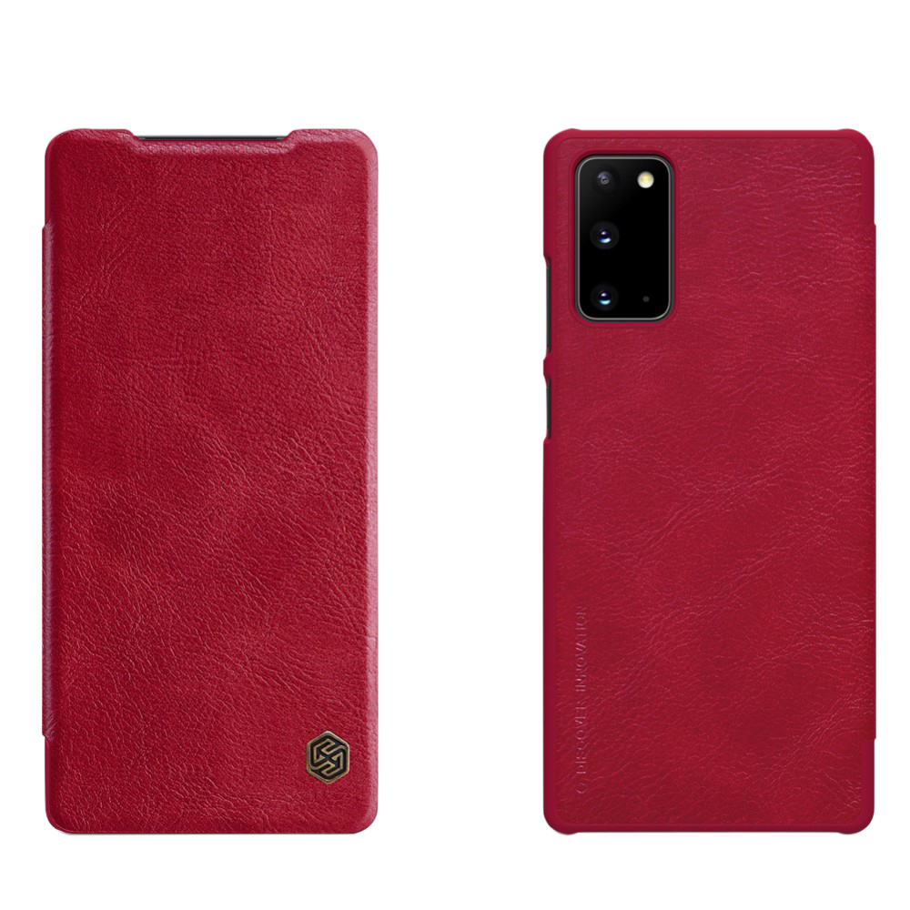 Θήκη Samsung Galaxy Note 20 NiLLkin Qin Series με υποδοχή για κάρτες Flip Wallet από σκληρό πλαστικό και συνθετικό δέρμα κόκκινο Θήκη Samsung Galaxy Note 20 NiLLkin Qin Series με υποδοχή για κάρτες Flip Wallet από σκληρό πλαστικό και συνθετικό δέρμα κόκκινο