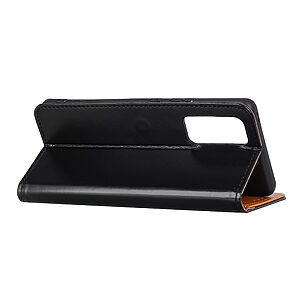 Θήκη Samsung Galaxy Note 20 OEM PU Leather Wallet Case με βάση στήριξης, υποδοχές καρτών και μαγνητικό κούμπωμα Flip Wallet από συνθετικό δέρμα και TPU μαύρο - Image 4