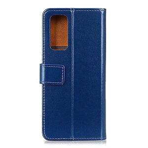 Θήκη Samsung Galaxy Note 20 OEM PU Leather Wallet Case με βάση στήριξης, υποδοχές καρτών και μαγνητικό κούμπωμα Flip Wallet από συνθετικό δέρμα και TPU μπλε - Image 3
