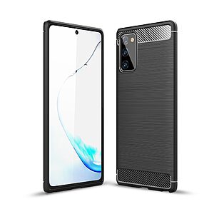 Θήκη Samsung Galaxy Note 20 OEM Brushed TPU Carbon Πλάτη μαύρο