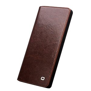 Θήκη Samsung Galaxy Note 20 Ultra QIALINO book από Premium αυθεντικό δέρμα Genuine Cowhide καφέ - Image 5