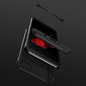 Θήκη GKK Full body Protection 360° από σκληρό πλαστικό για Huawei Y5p μαύρο - Image 3