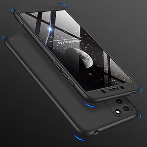 Θήκη GKK Full body Protection 360° από σκληρό πλαστικό για Huawei Y5p μαύρο - Image 4