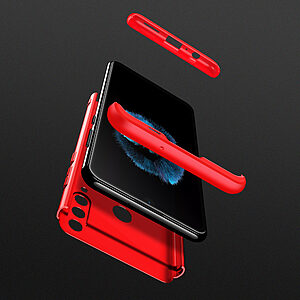 Θήκη GKK Full body Protection 360° από σκληρό πλαστικό για Huawei Y6p κόκκινο - Image 3