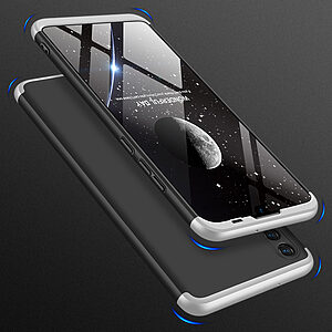 Θήκη GKK Full body Protection 360° από σκληρό πλαστικό για Huawei Y6p μαύρο / ασημί - Image 4